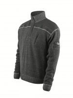 Knitted Jumper with half zip
